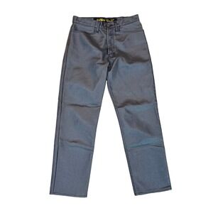 VTG! Dr. Martens AirWair Rare Metallic Gray Y2K Skinny‎ Fit Pants 8T USA Grunge